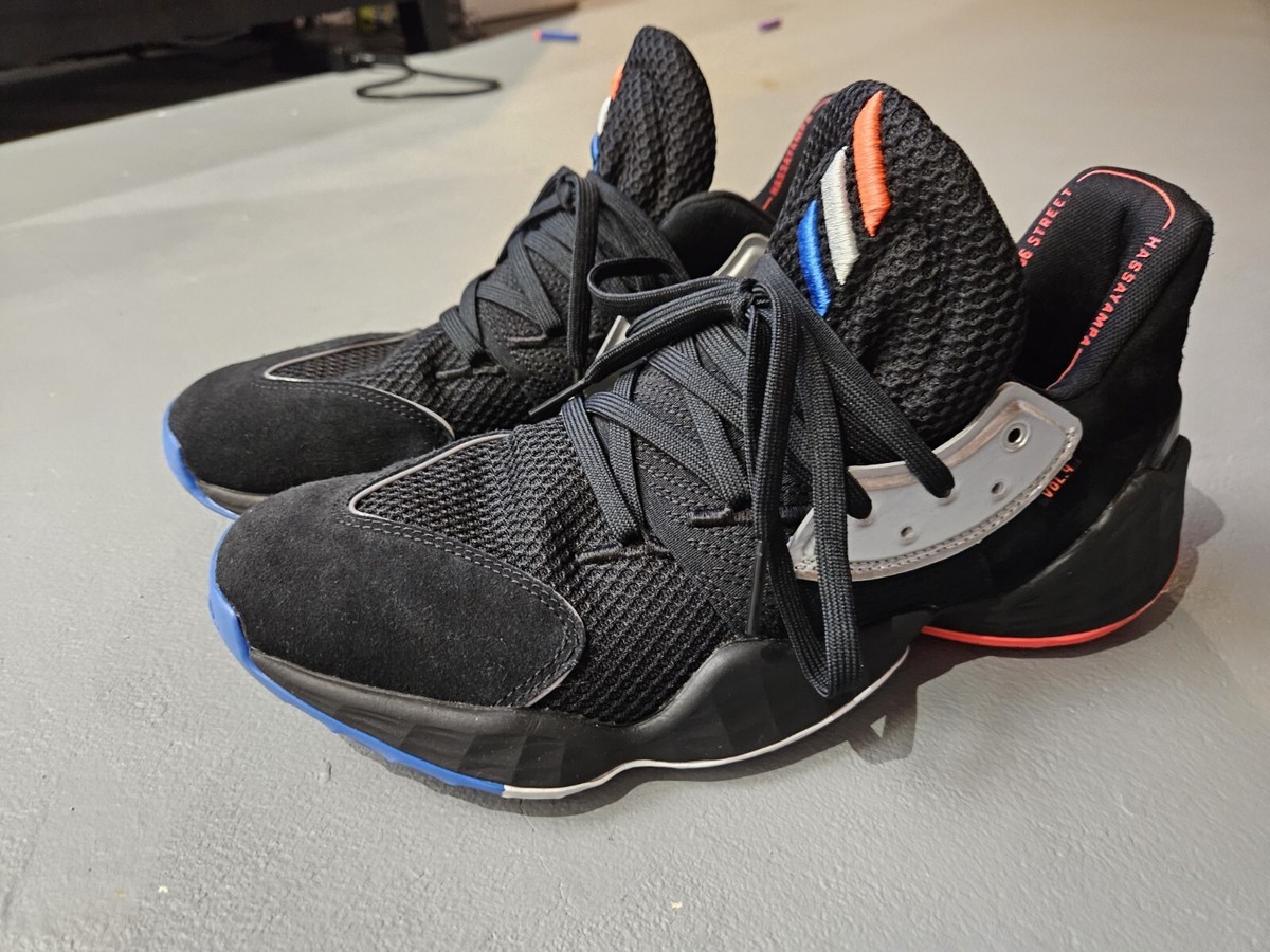 Adidas James Harden Vol 4 Mens Basketball Shoe Black Silver Adidas James Harden Vol 4 Mens Basketball Shoe Black Silver