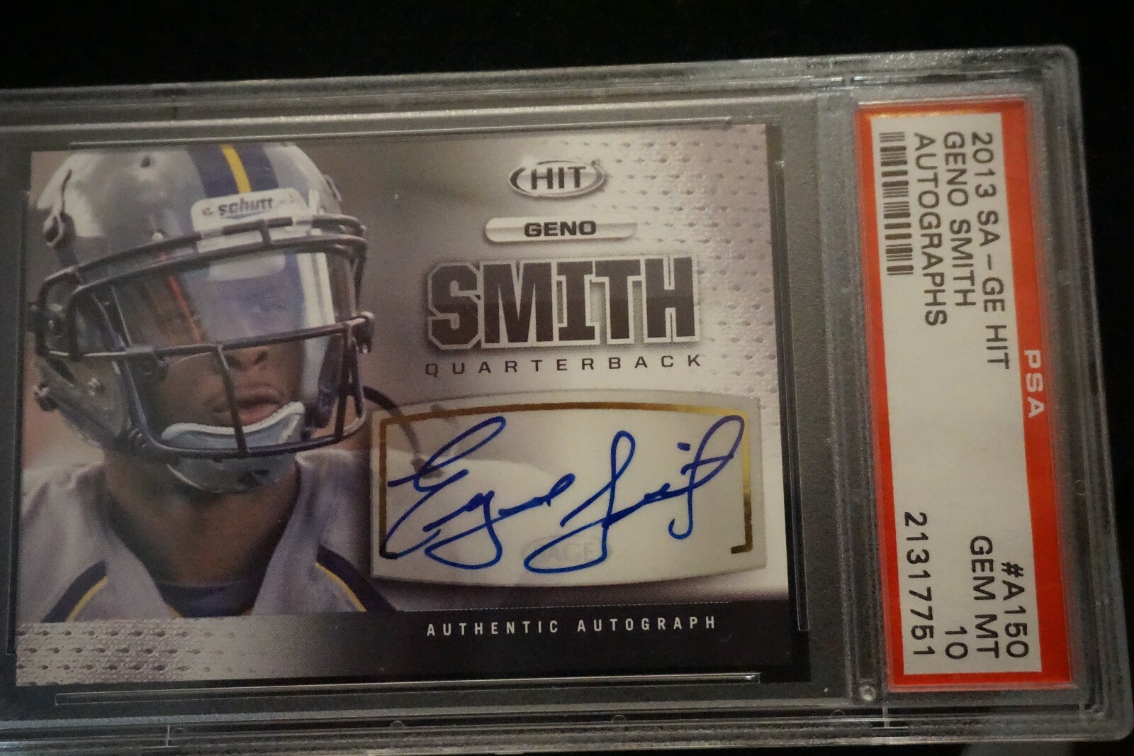 Geno Smith SA-GE Hit Autographs #A150 Base