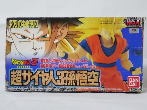 Dragon Ball Z Action Kit Series No.4 Super Saiyan 3 Son Goku Figure 1995 Bandai - Picture 19 of 20