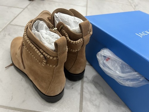 JACK ROGERS Womens Brown Whipstitch Peyton Leather Casual 6.5 M New With Box - Picture 5 of 7
