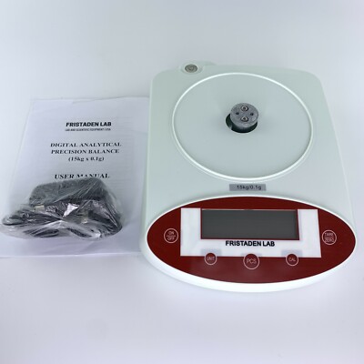 American Fristaden Lab Digital Precision Analytical Balance Scale 15kg x 0.1g
