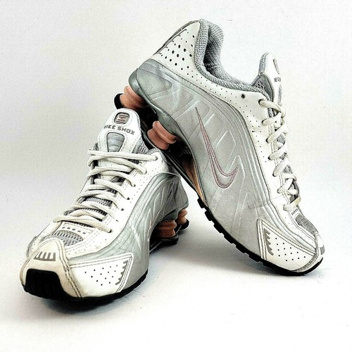 Nike Shox R4 B Metallic Silver Real 