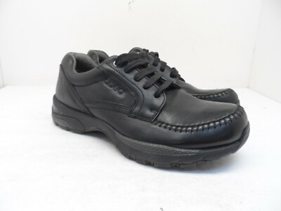 Abeo Men's Smart 3730 Moc Tie Leather Shoes Black Size 8M