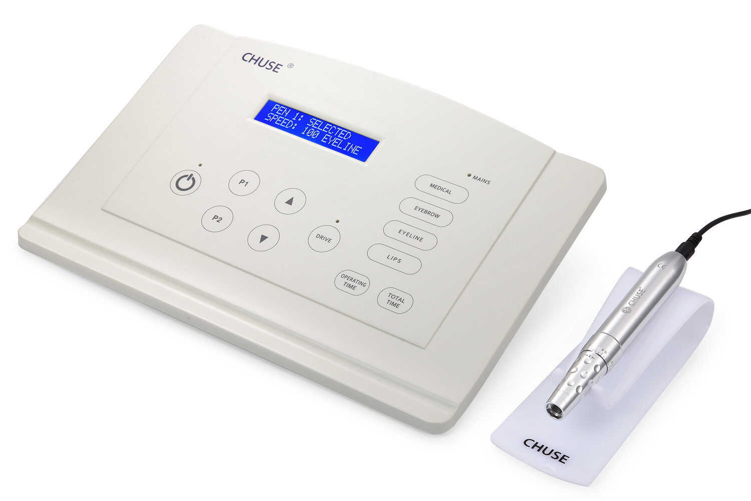 CHUSE C18 Pro 12V Permanent Makeup Machine Pen Kits SPMU MTS Device Tattoo Equip - second product detail image