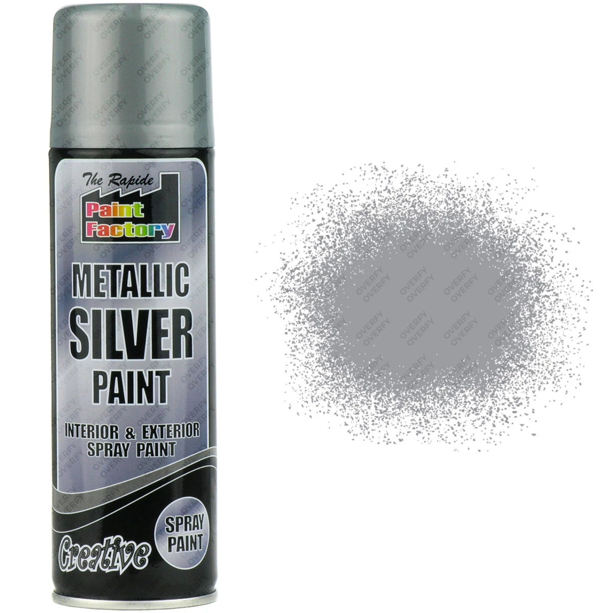 2 x Metallic Silver Spray Paint Interior Exterior Spray Aerosol