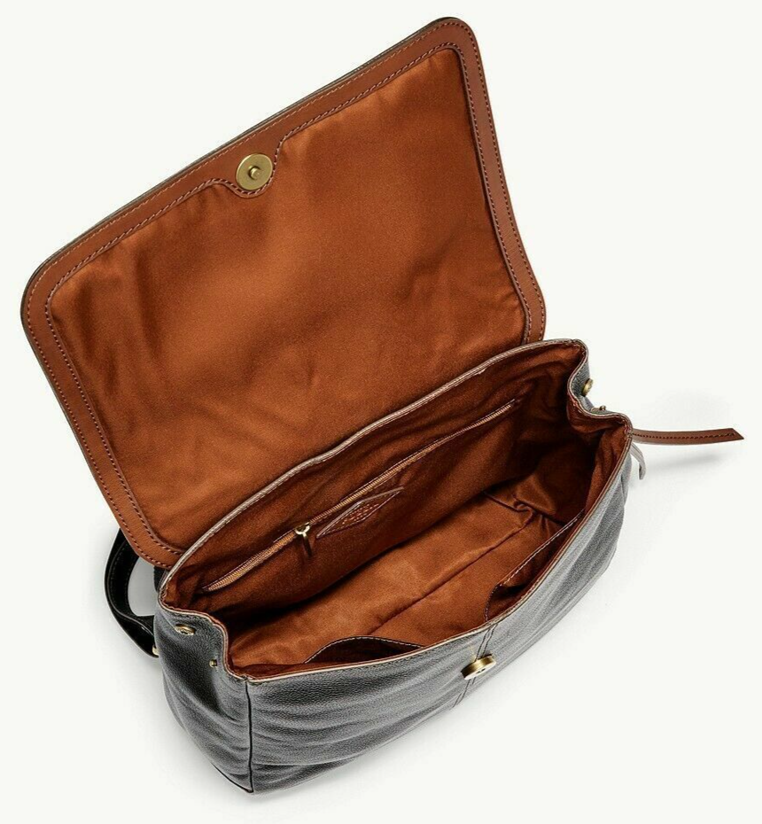 Fossil Claire Leather Backpack SHB1932001 Black NWT $180 
