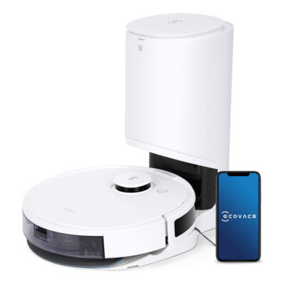 ECOVACS Deebot N8+ Plus 3-in-1 Robot Vacuum Cleaner - White 