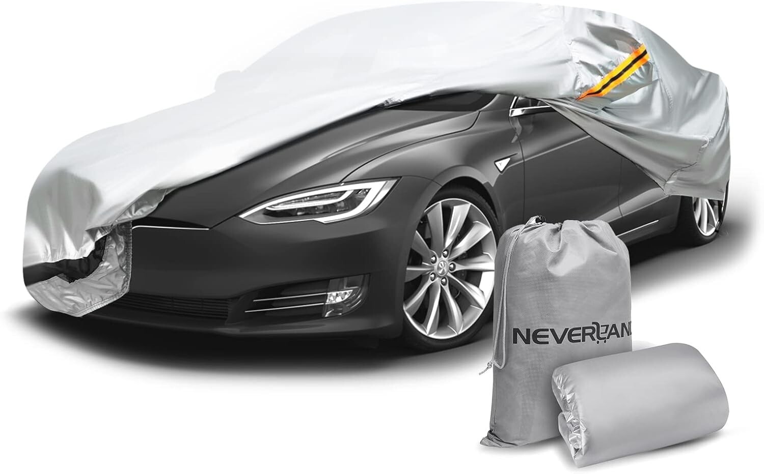 Car Cover All Season For Tesla Model 3 with Ventilated Mesh Charging Port