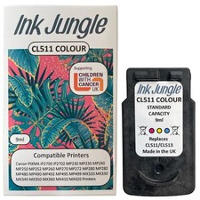 CL511 Colour Ink Cartridge For Canon PIXMA MP490 Inkjet Printer