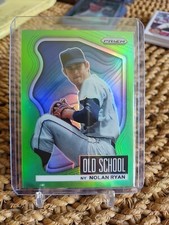Nolan Ryan 2022 Panini Prizm Old School Neon Green 031/125 SP