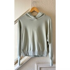 NEW Zara Women s Pullover Hoodie Sweater Medium Earth Green Polyamide Comfy