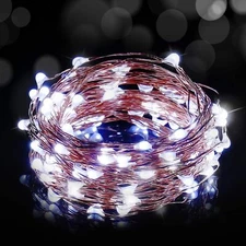 USB Powered 20/50/100 LED Copper Wire Fairy String Lights Party Decor 2M/5M/10M