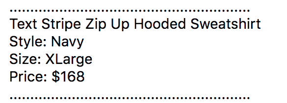 Supreme Text Stripe Zip Up Hooded Sweatshirt Navy Size XL FW19