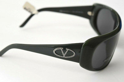 Valentino Authentic Green Gunmetal Oversized 5448/S 202P9 65-10