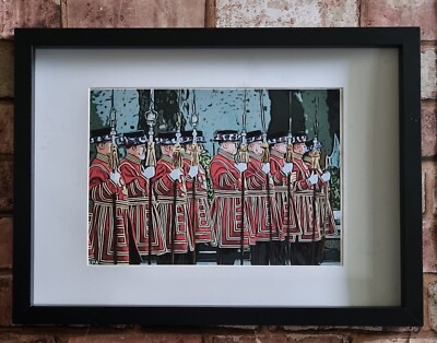 Tower of London Beefeater Yeoman Guard Pop Art Tribute Bild