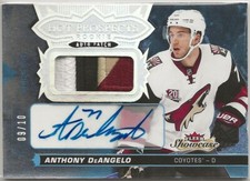 2016-17 Fleer Showcase Hot Prospects Auto Patches White Hot Anthony DeAngelo /10