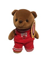 Chicago Bulls 8" Bear Bean Bag Plush Play by Play 1997 Basketball Teddy Stuffed