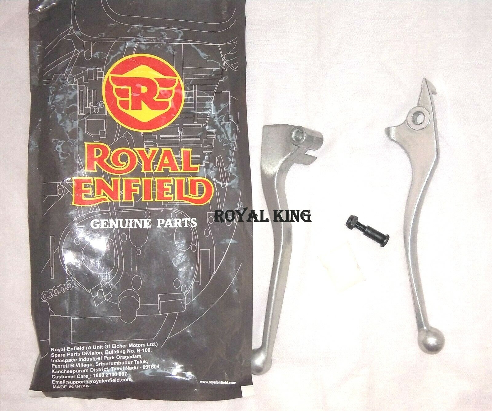 Genuine Royal Enfield Himalayan Clutch & Brake Lever Kit Silver eBay