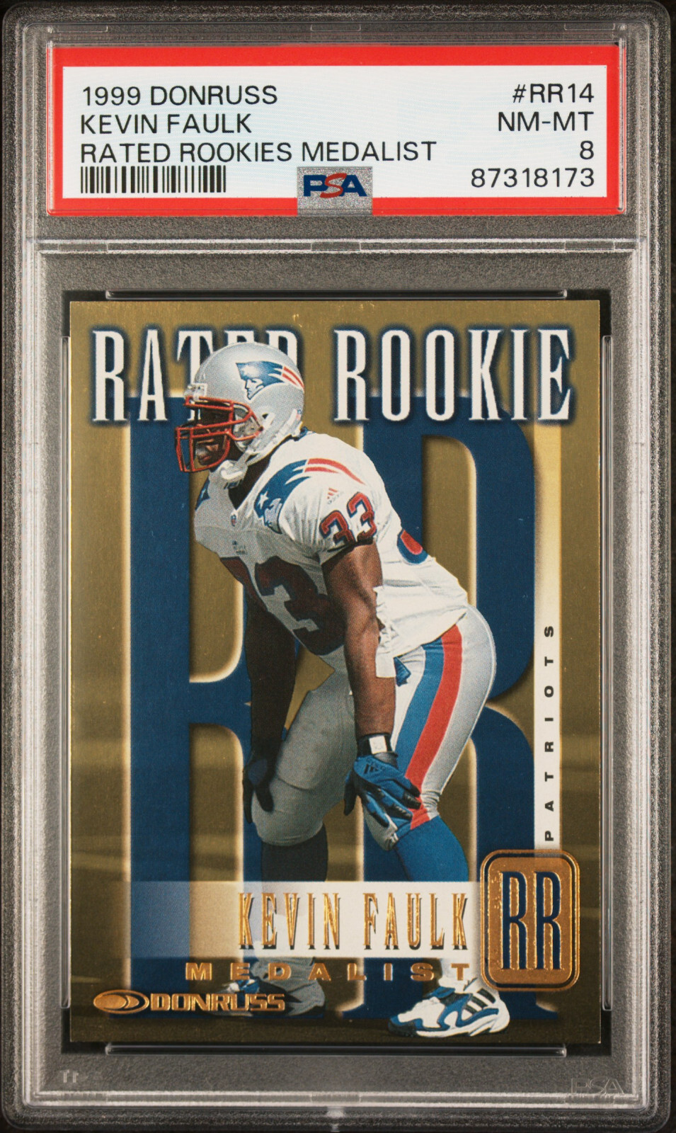 Kevin Faulk Donruss Rated Rookies #RR14 Base