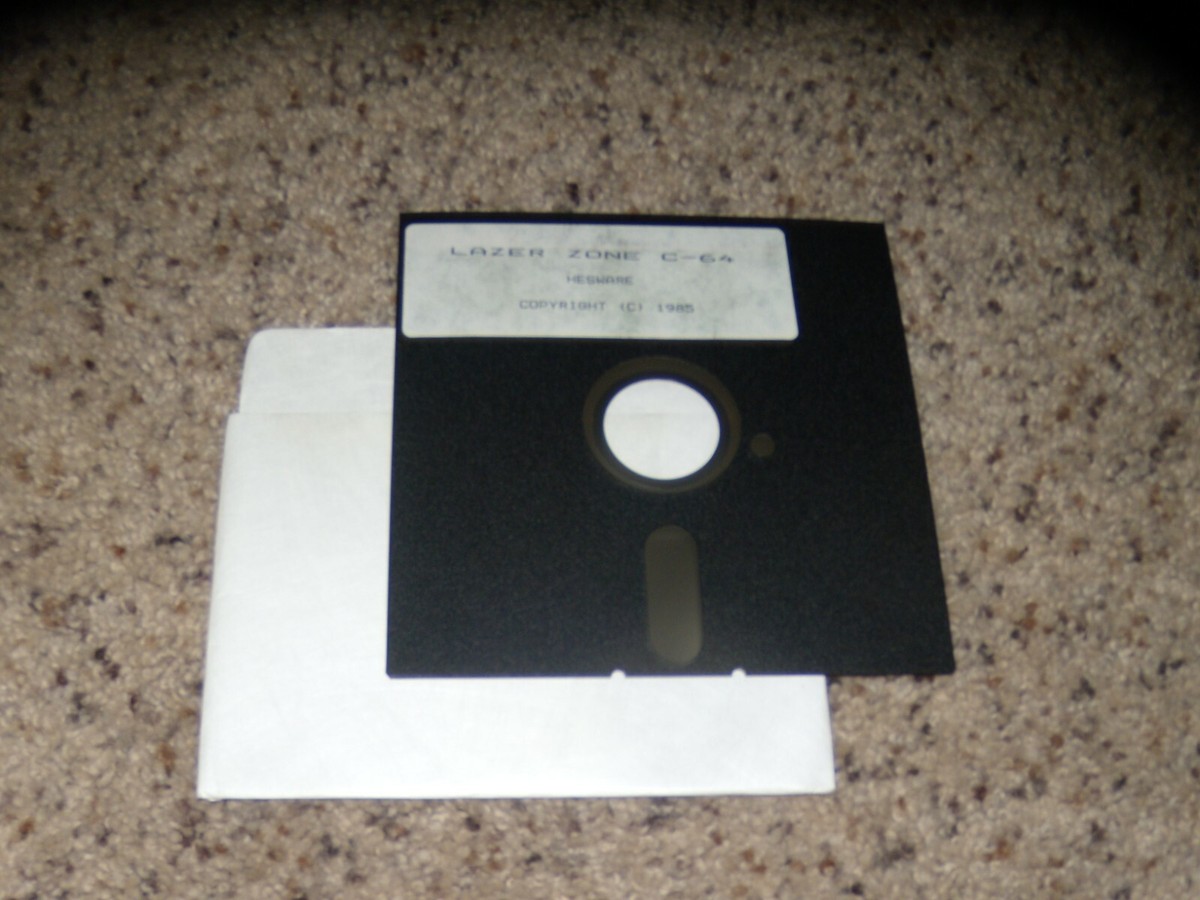 Lazer Zone Commodore 64 C64 Game on 5.25