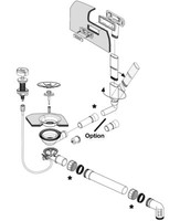Blanco Ablaufgarnitur 236262 Mit Drehexcenter C-Overflow Infino FüR SpüLen Pl...