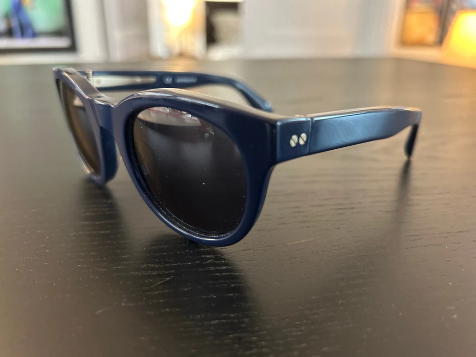 Gafas de sol J Crew ojo de gato JE3726S 414 marco azul marino 51-23-135 parisino chic Foto 3 de 4