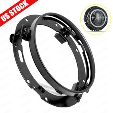 Soporte de anillo de montaje de faros LED de 7 pulgadas para soporte de moldura de motocicleta Harley