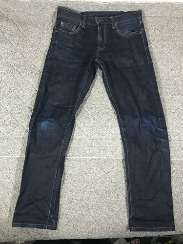 Uniqlo Jeans Men 30 X 32 Blue Dark Wash 