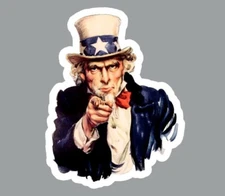 Uncle Sam America Laptop Sticker