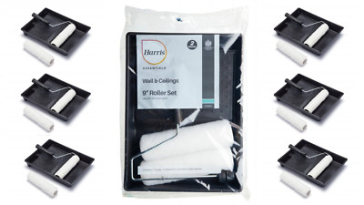 Harris 9'' Essentials Rollenset mit 2 Rollenhülsen Wände Decken Dekorieren