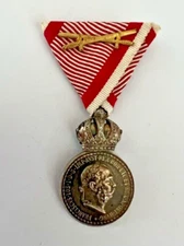 Medal Austrian Military Merit Medal (Signum Laudis) Silver version (post 1911).