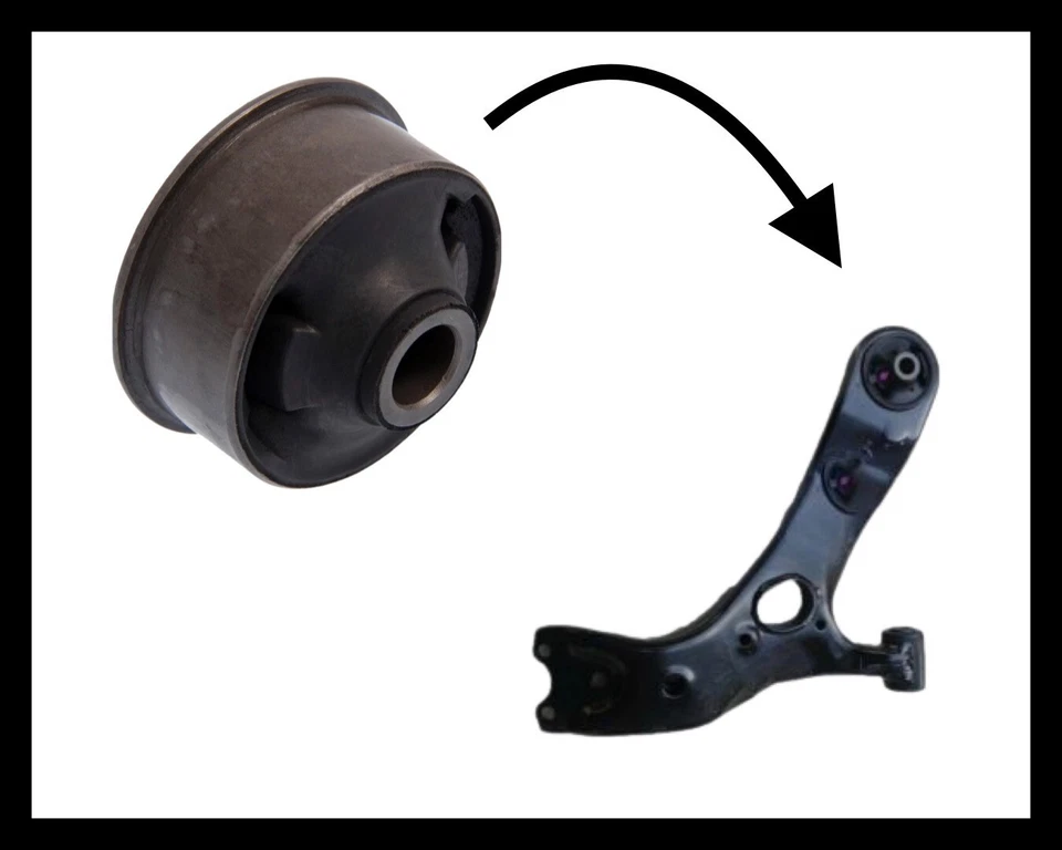 JUEGO DE 2 BUJES BRAZO DE CONTROL INFERIOR DELANTERO PARA TOYOTA PRIUS V 2012-2017 1,8 L Foto 2 de 2