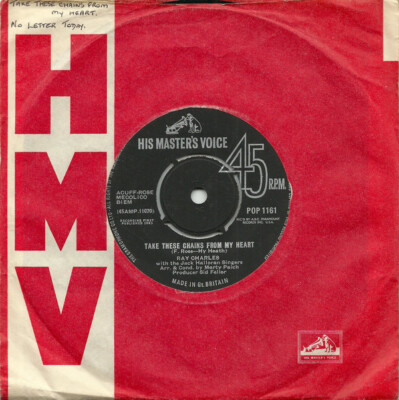 Ray Charles - Take These Chains From My Heart (7'', Single)