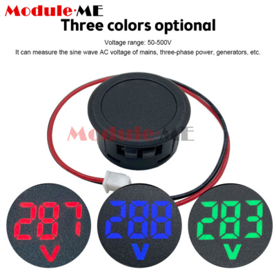 AC 50 V-500 V Voltmetro Quadrato Tester Di Tensione Digale - Foto 3