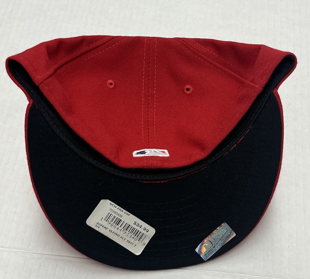 Size: 73/8 MLB NEW ERA 59FIFTY FITTED CLEVELAND INDIANS FITTED HAT