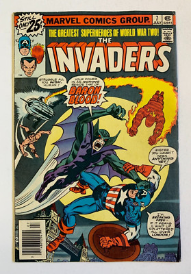THE INVADERS #7, Marvel Comics 1976, our grade 7.0