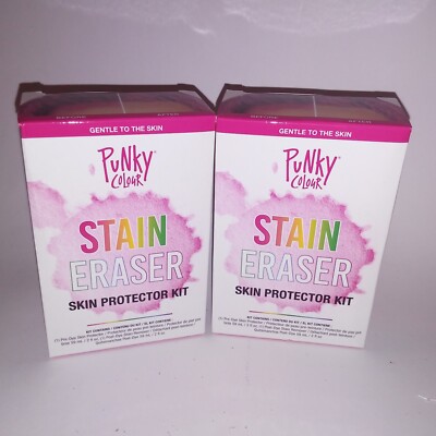 Set of 2 Punky Color Stain Eraser Skin Protector Kit for Hair Dye New