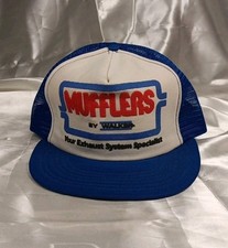 Vintage Mufflers By Walker Blue Snapback Baseball Cap