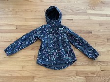 The North Face Antora Floral Rain Jacket Girls / Youth Size 12 Large Excellent