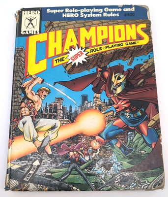 Champions: The Super Role Playing Game - 4th Edition Hardcover 1989 *READ*