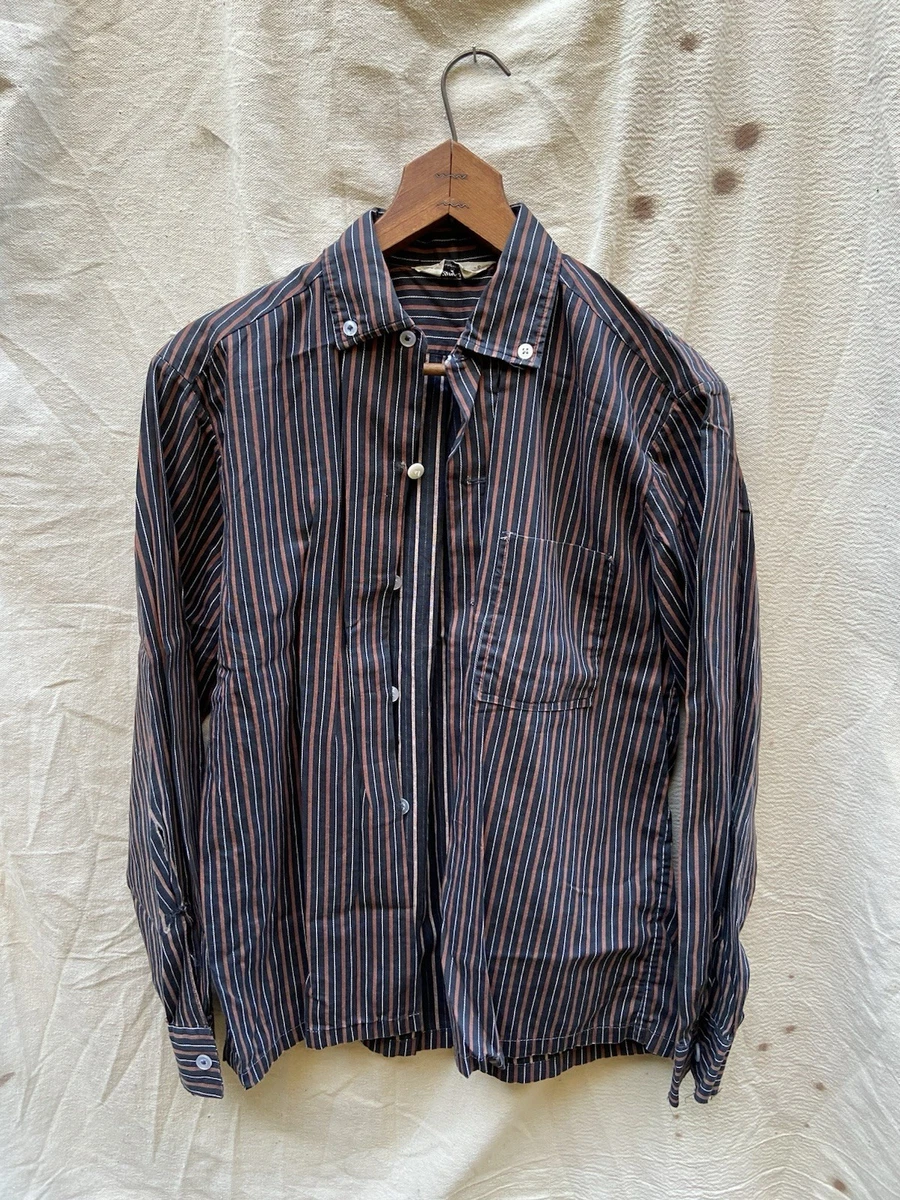 Black Long Sleeve Button-Front Vintage Casual Shirts for Men for
