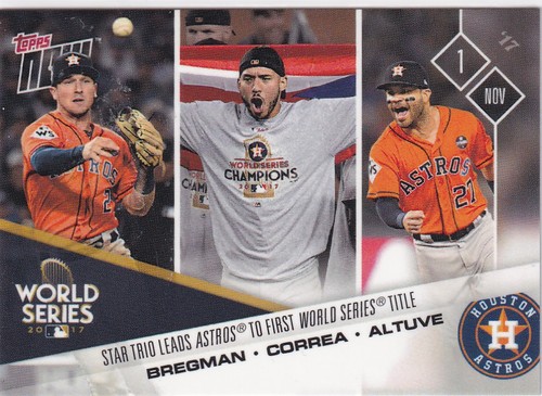 2017 Topps Now 861 Alex Bregman / Carlos Correa / Jose Altuve