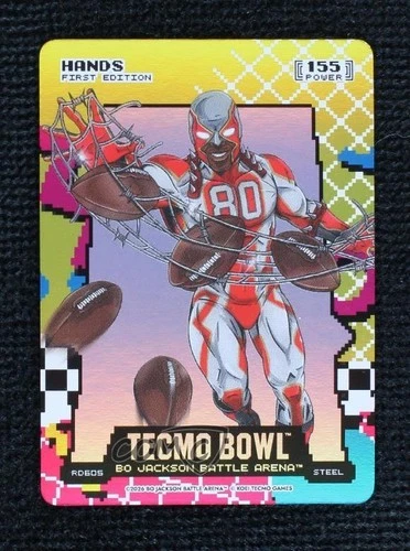 2026 Bo Jackson Battle Arena: Tecmo Bowl Edition 80's 8-bit Rad Battlefoil Hands