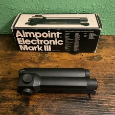 Vintage Aimpoint Electronic Mark III Red Dot Reflex Sight! Missing Rail Clamps