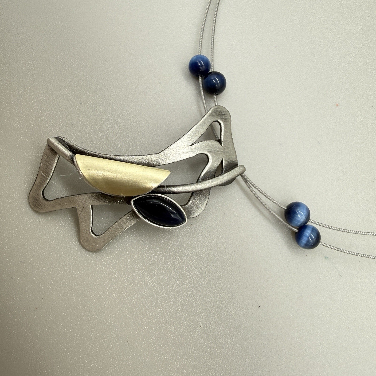 Christopher Poly Signed Modernist Sculptural Neck… - image 9