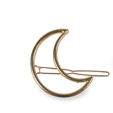 Crescent Moon Hair Clip  Women, Girls Teens Snap Clasp, Durable High-Quality