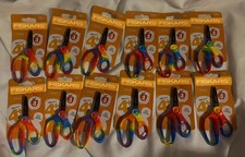 12 Fiskars 5 Scissors Kids 4 Pointed Tip Rainbow Lot of 12 NEW