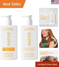 Naturally Derived Shampoo & Conditioner Duo - Almond & Shea Butter Scent 33 oz 0.94 per fl oz