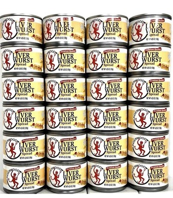Underwood Premium Quality Liver Wurst Spread 4.25 oz( Pack of 24 ) New