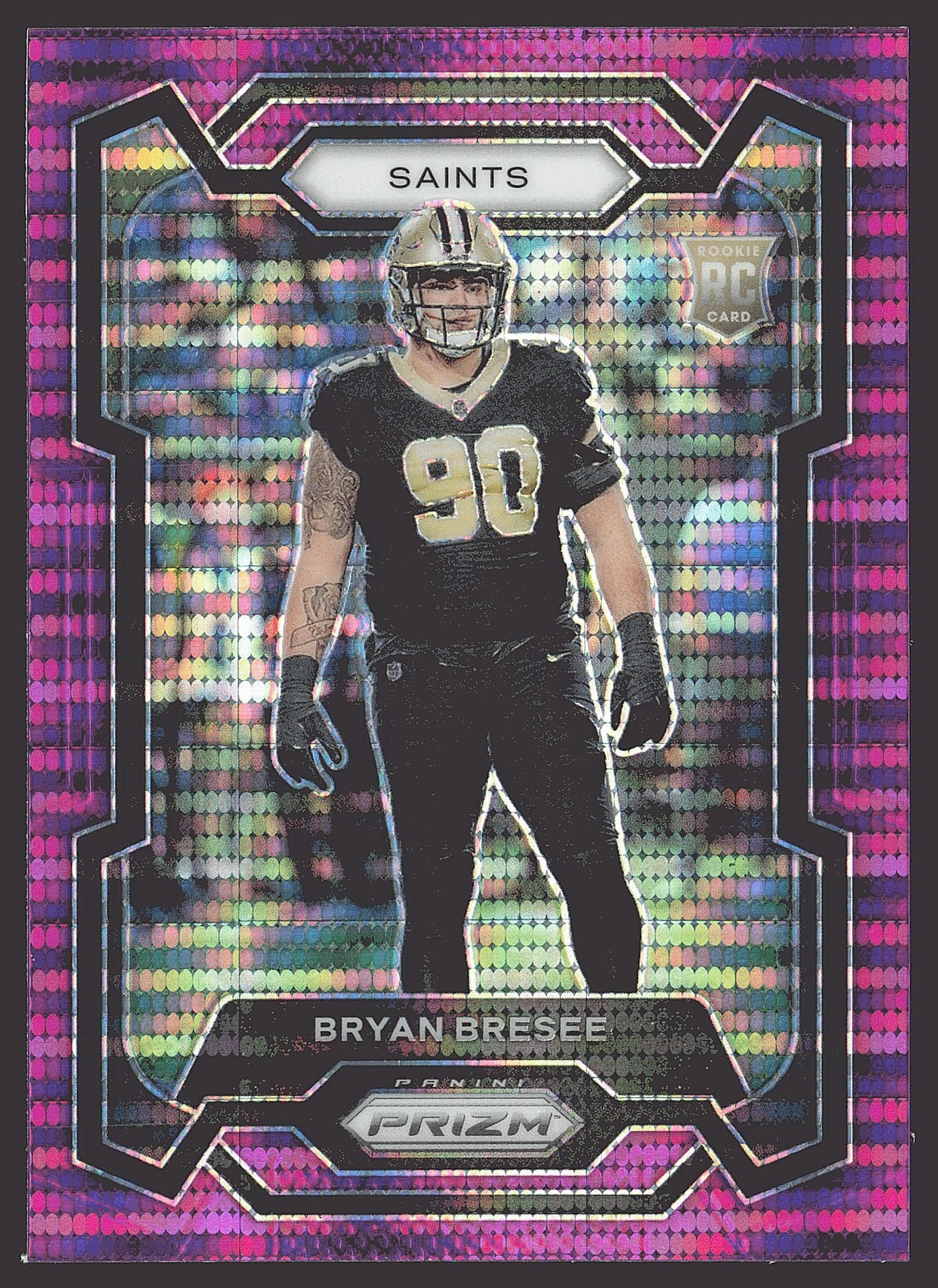 2023 Panini Prizm #372 Bryan Bresee Purple Pulsar RC